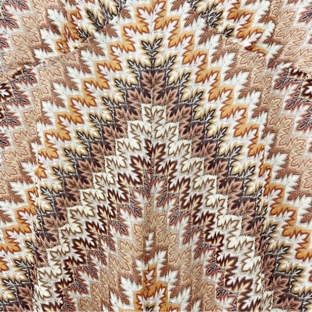 NWT Banana Republic Dress Neutral Autumn Geometric Stripe Knit Size Large VTG - Picture 7 of 13